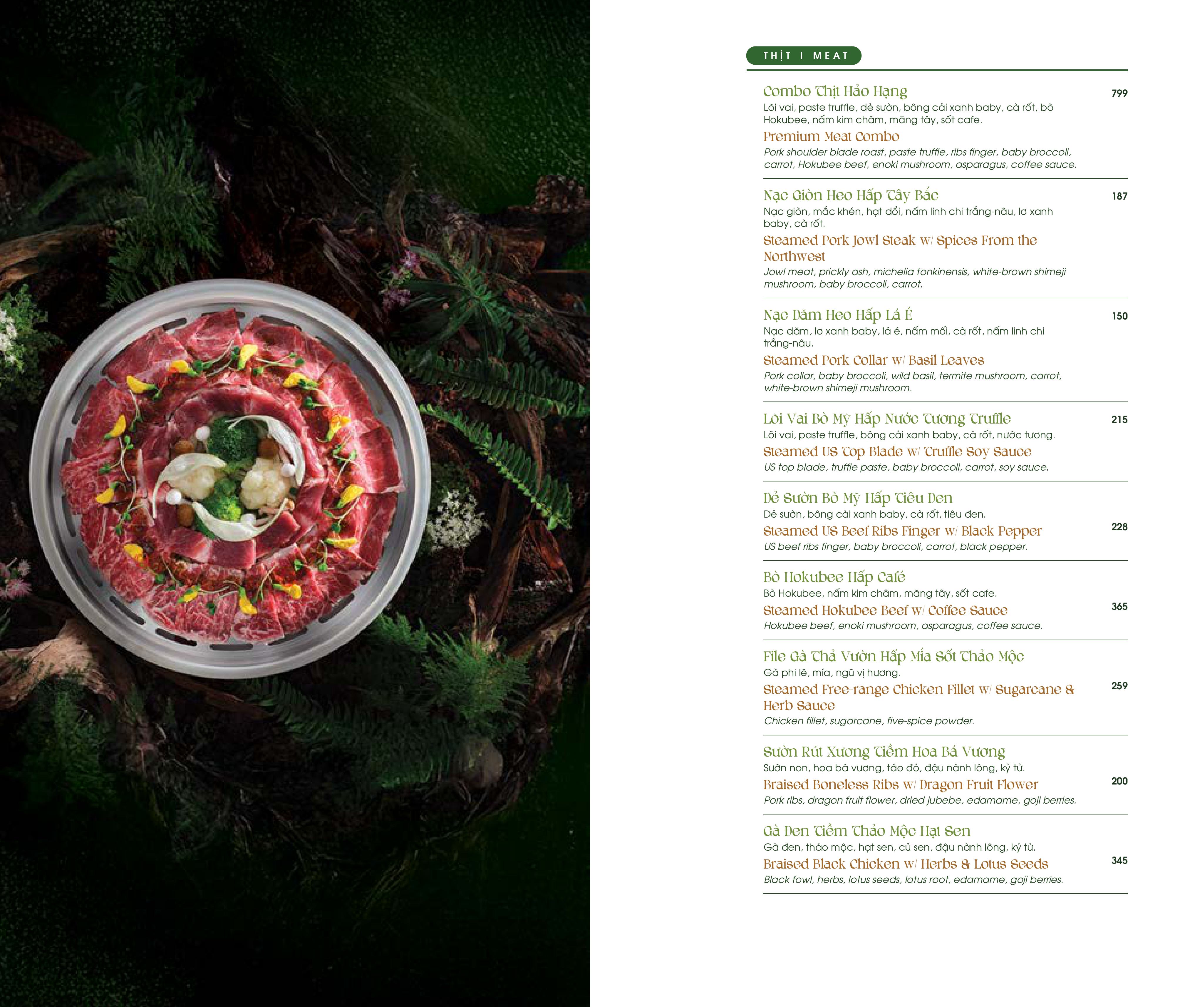 Menu Bắc Kim Thang Premium - Saigon Marina IFC Tower 5