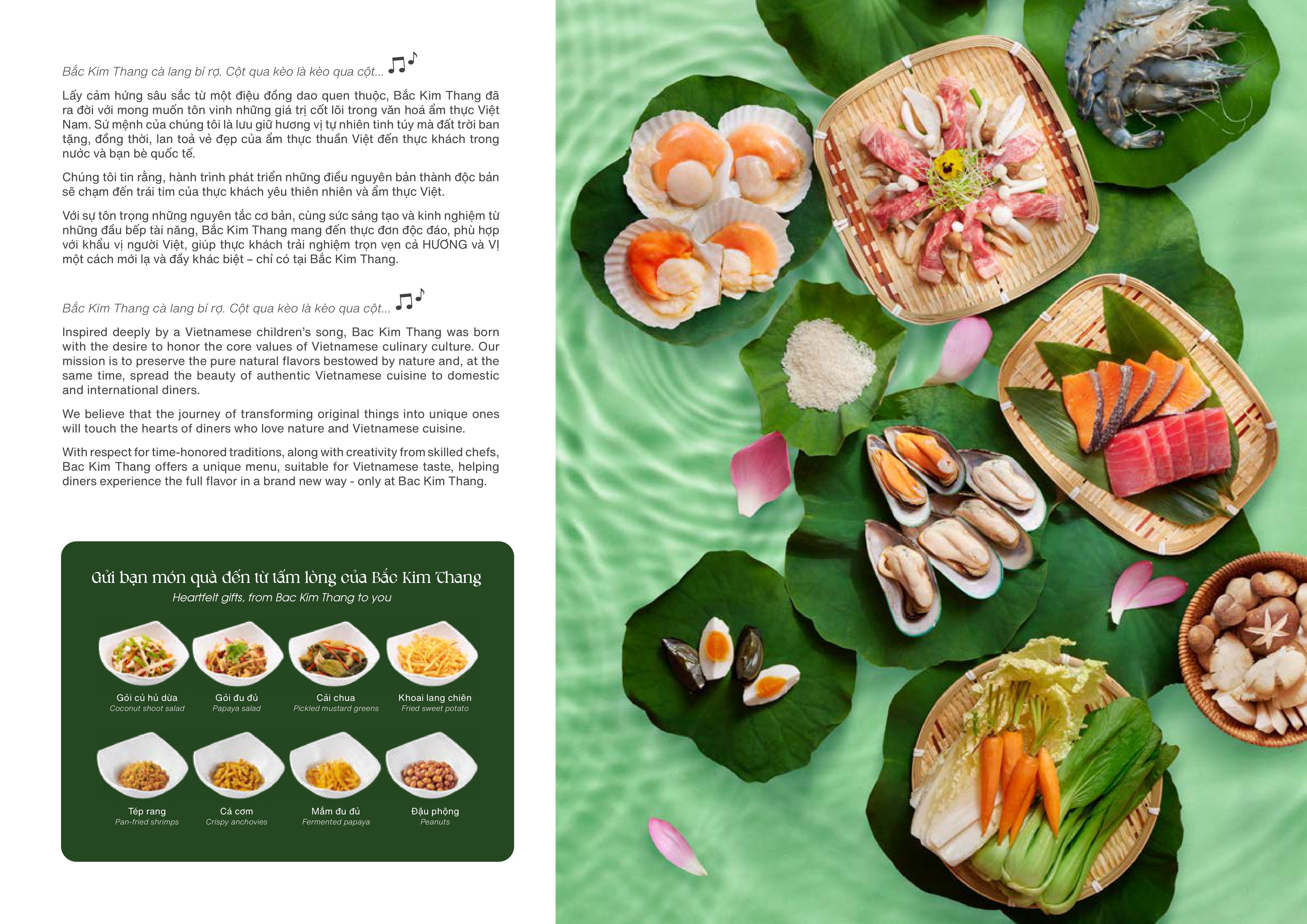 Menu Bắc Kim Thang - Estella Place 2
