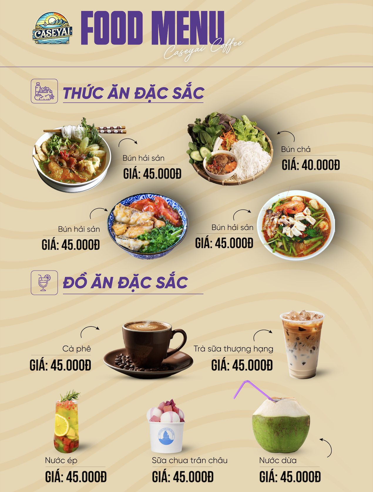 Menu Nhà hàng sự kiện Caseyai - Hà Đông 6