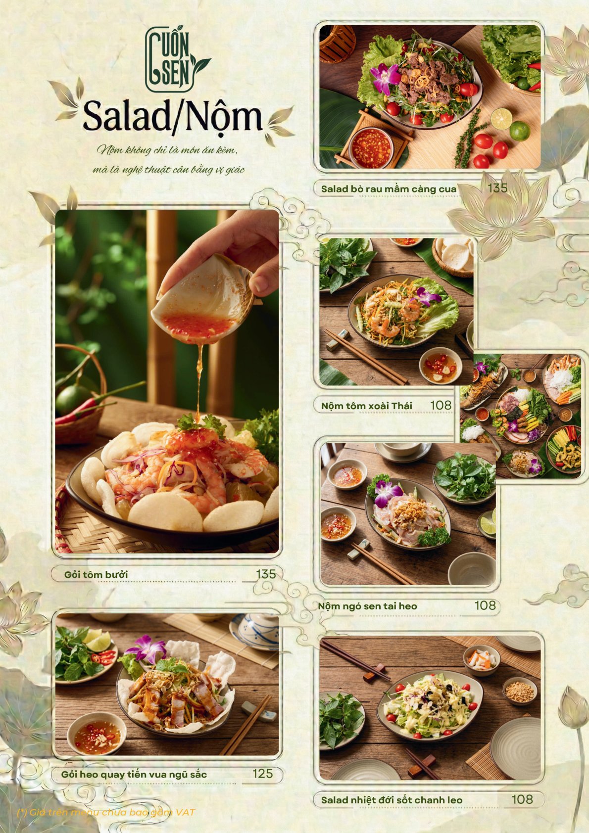 Menu Cuốn Sen - Nguyễn Văn Lộc 5 