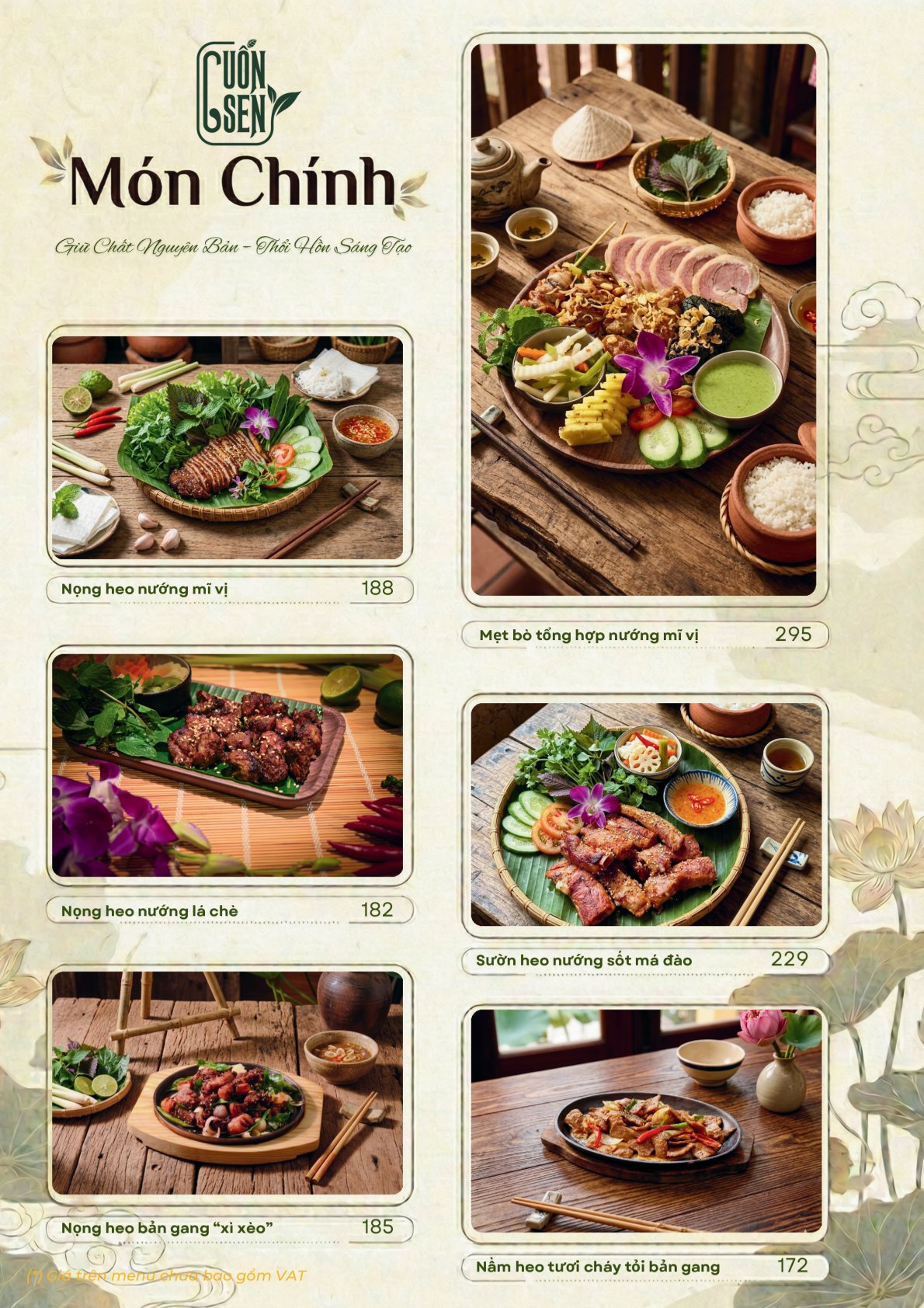 Menu Cuốn Sen - Nguyễn Văn Lộc 6 