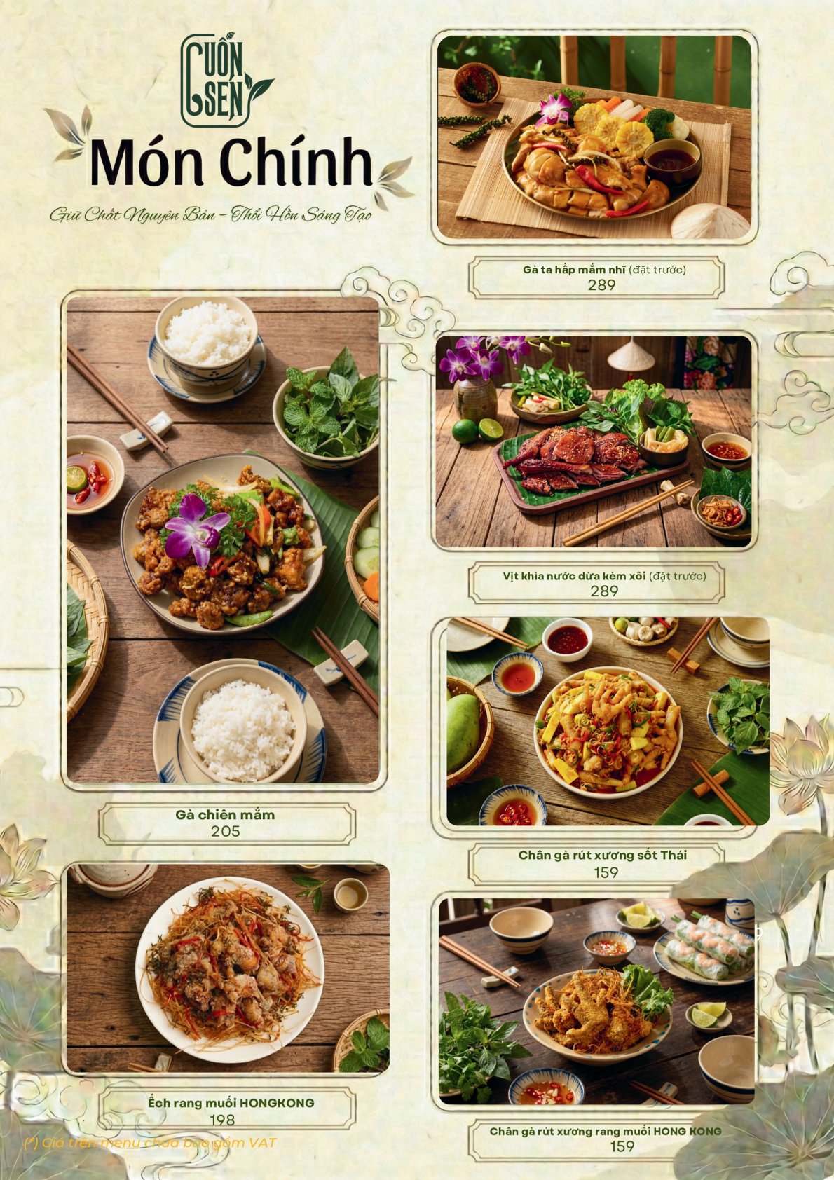 Menu Cuốn Sen - Nguyễn Văn Lộc 7 