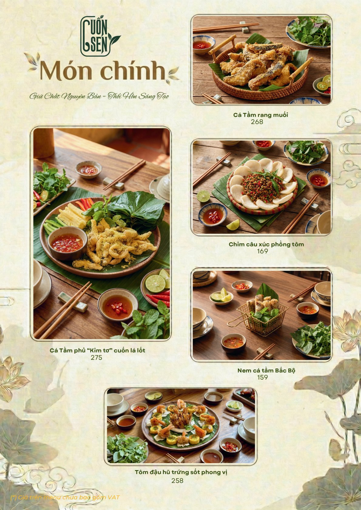 Menu Cuốn Sen - Nguyễn Văn Lộc 8 