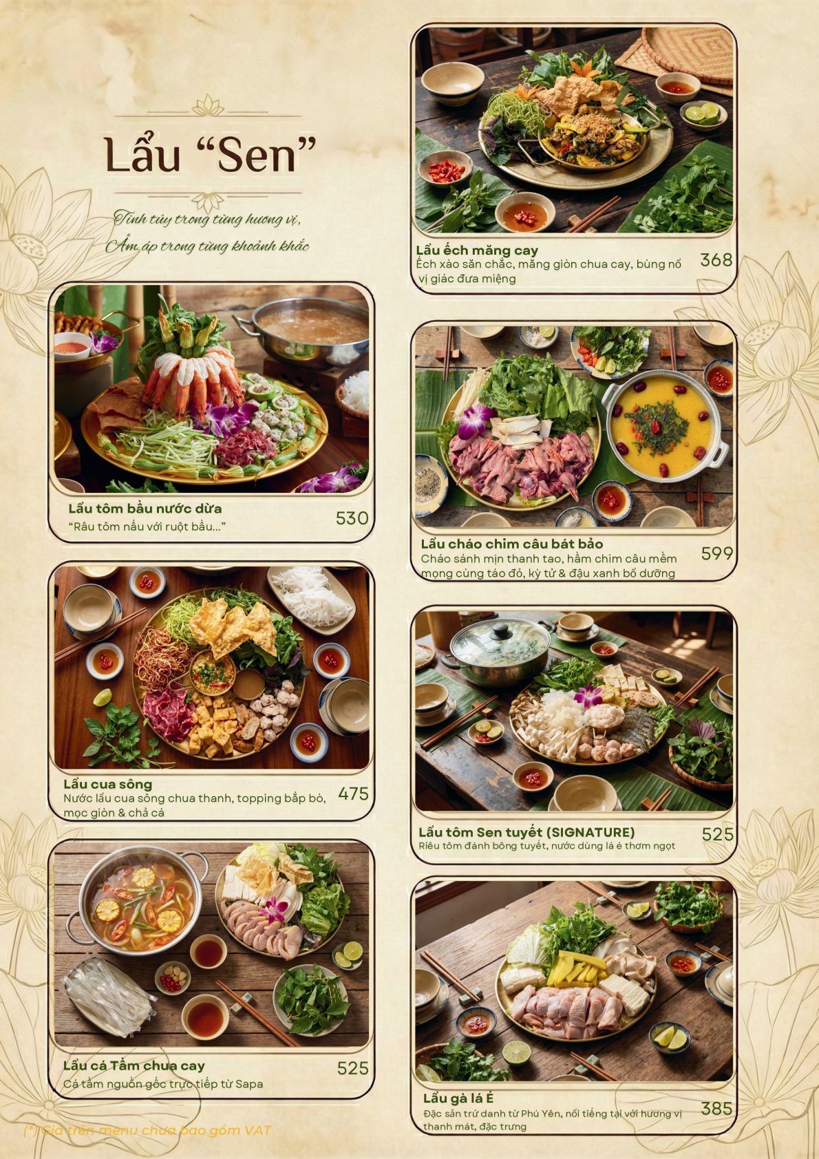 Menu Cuốn Sen - Nguyễn Văn Lộc 9 