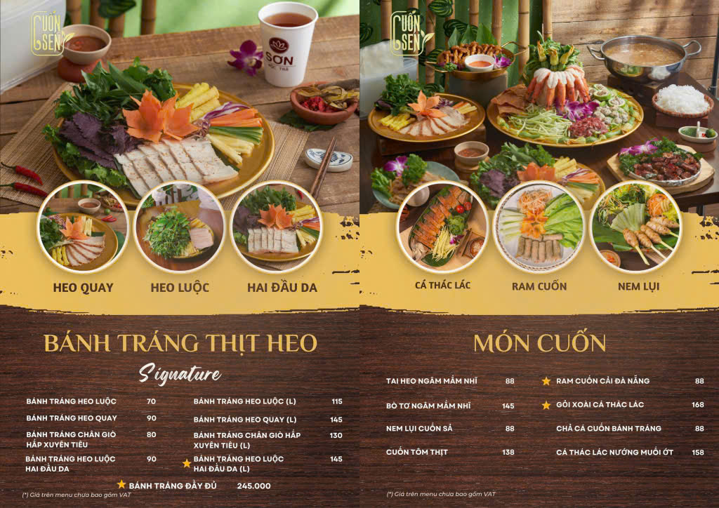 Menu Cuốn Sen - Trần Huy Liệu 3