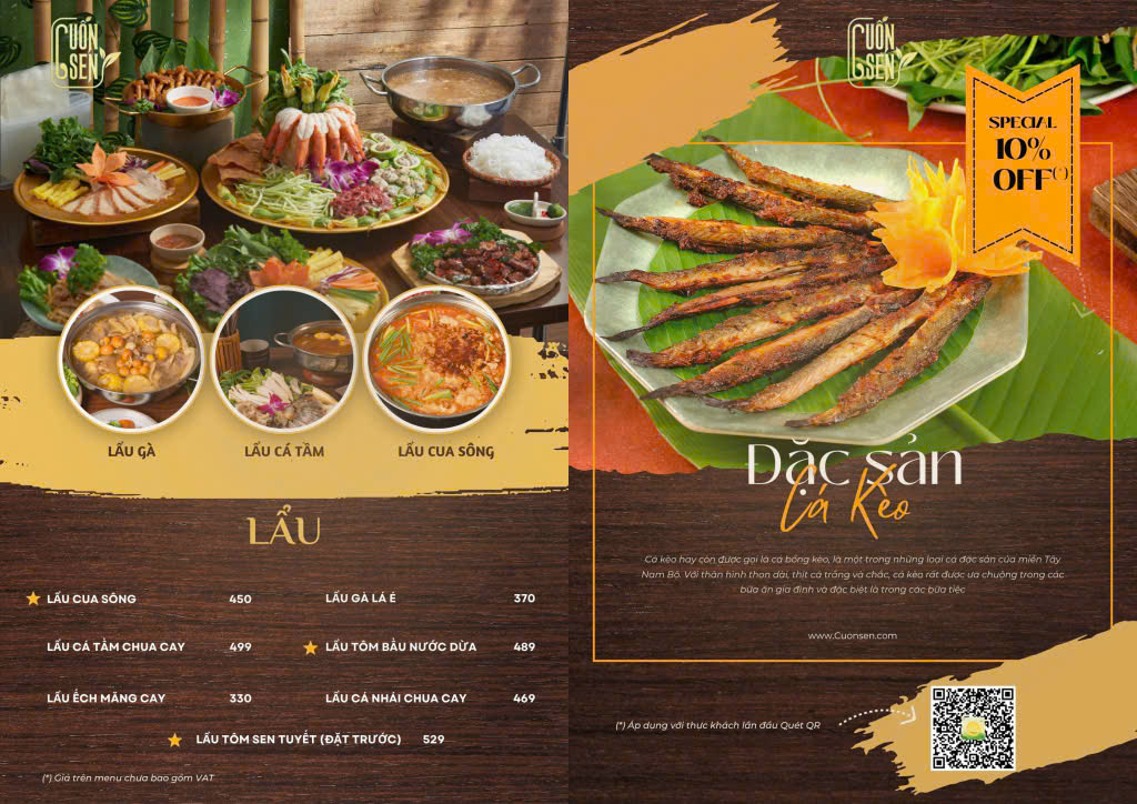 Menu Cuốn Sen - Trần Huy Liệu 7