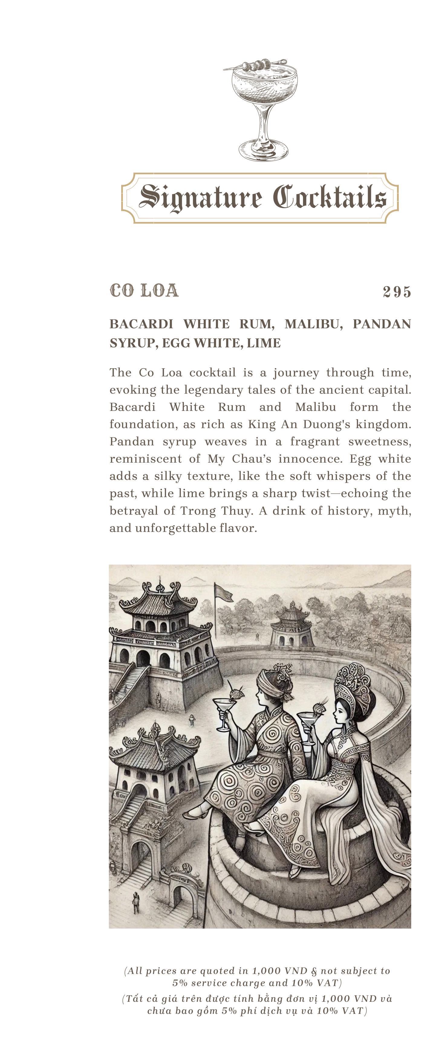 Menu Dusk Sky Bar - Le Chanvre Hanoi Hotel & Spa 1