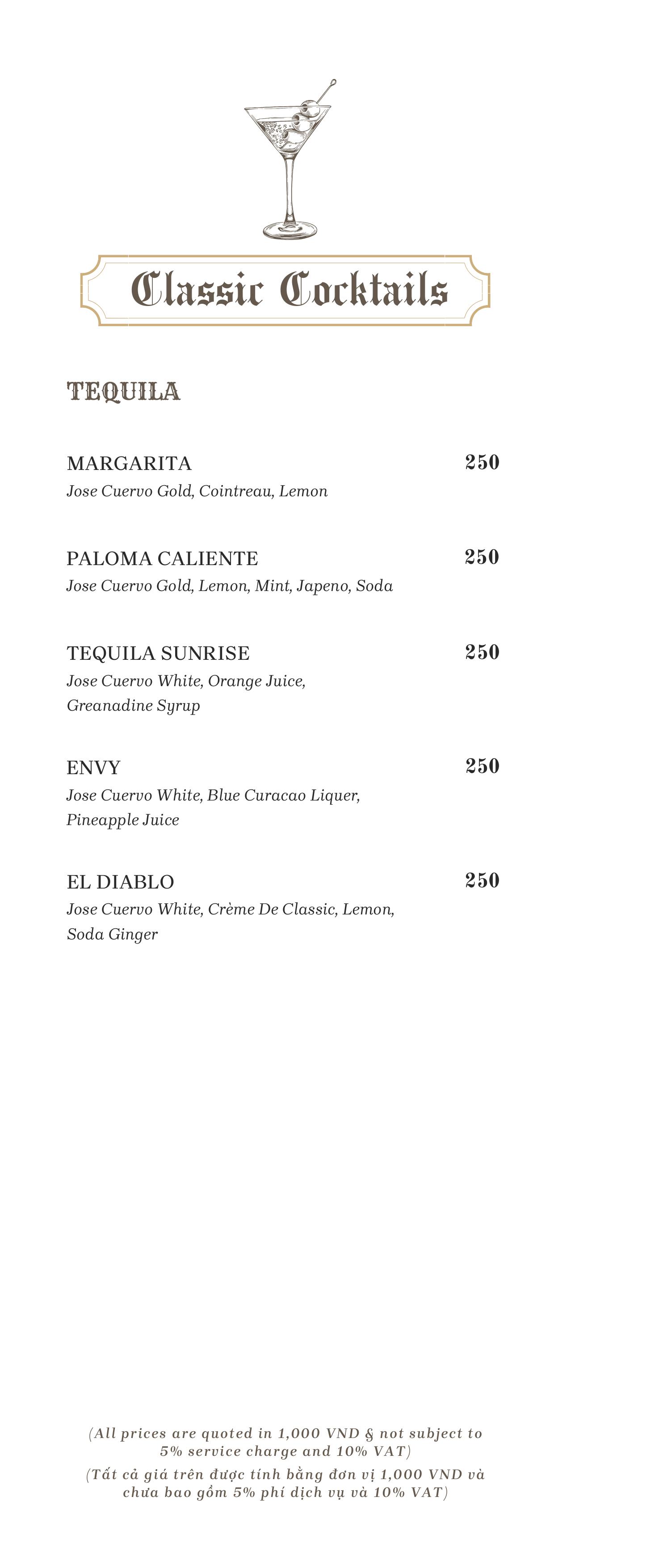 Menu Dusk Sky Bar - Le Chanvre Hanoi Hotel & Spa 6