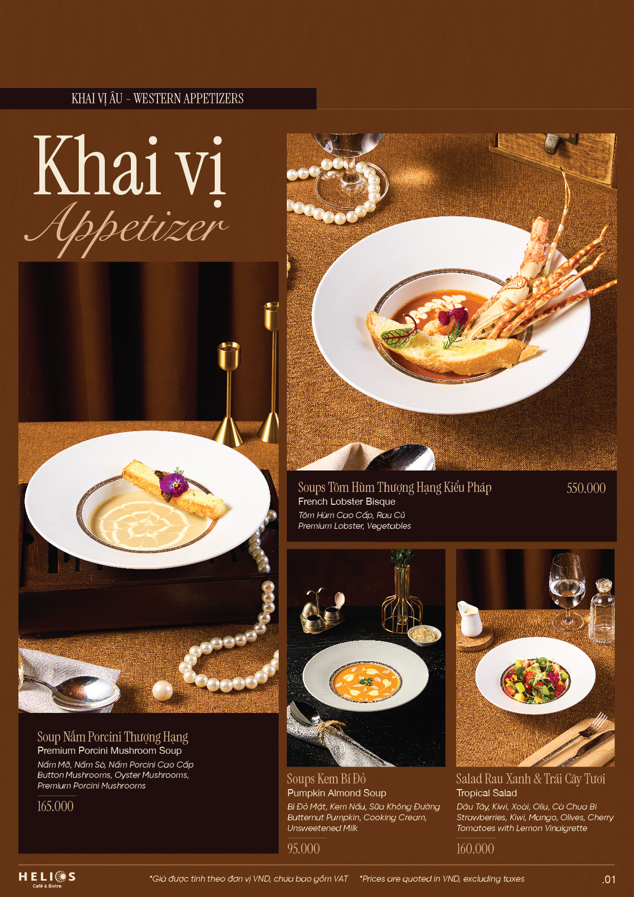 Menu Helios Café & Bistro - Xuân Diệu 4