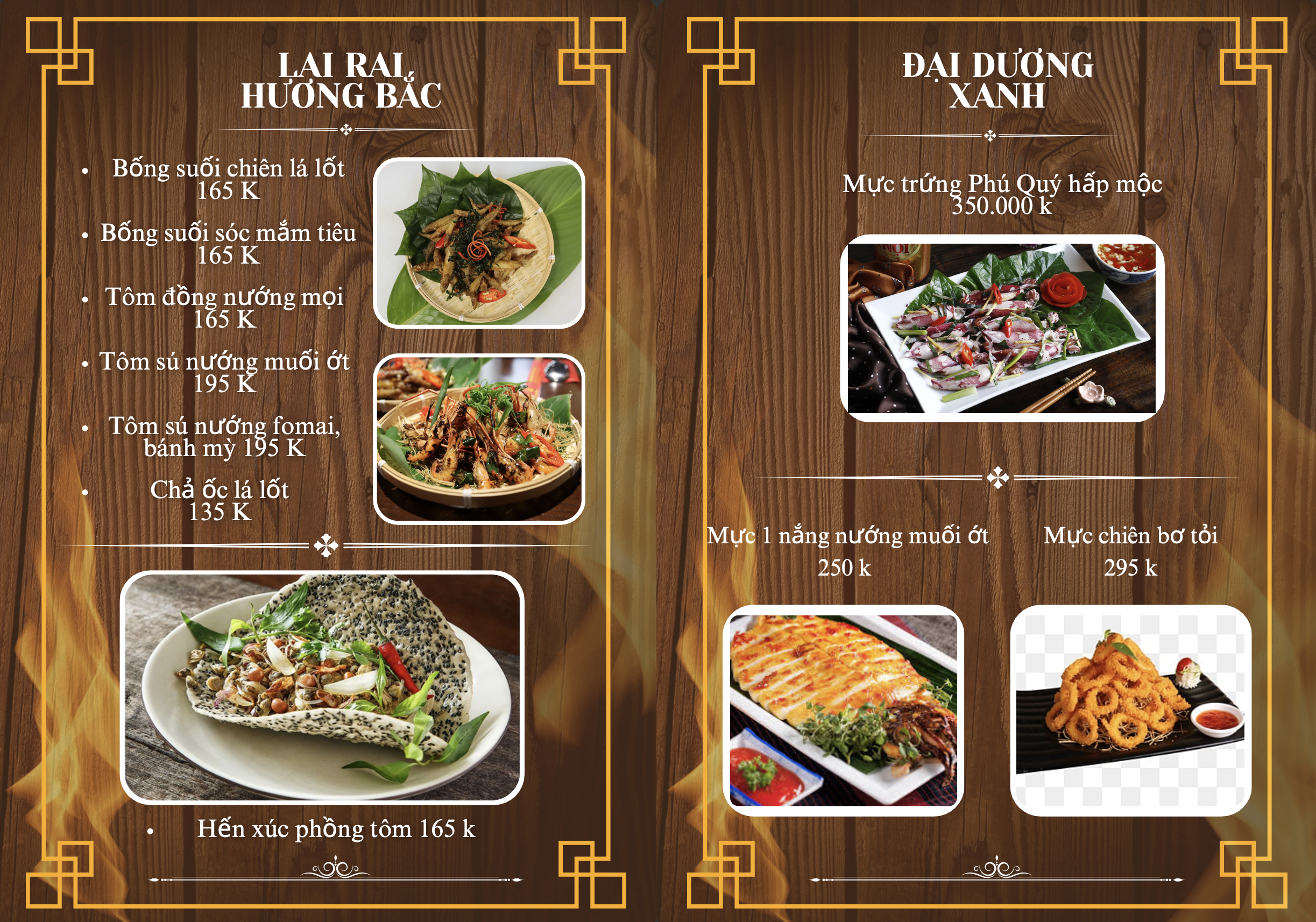 Menu Hương Bắc - Nguyễn Quốc Trị 3 