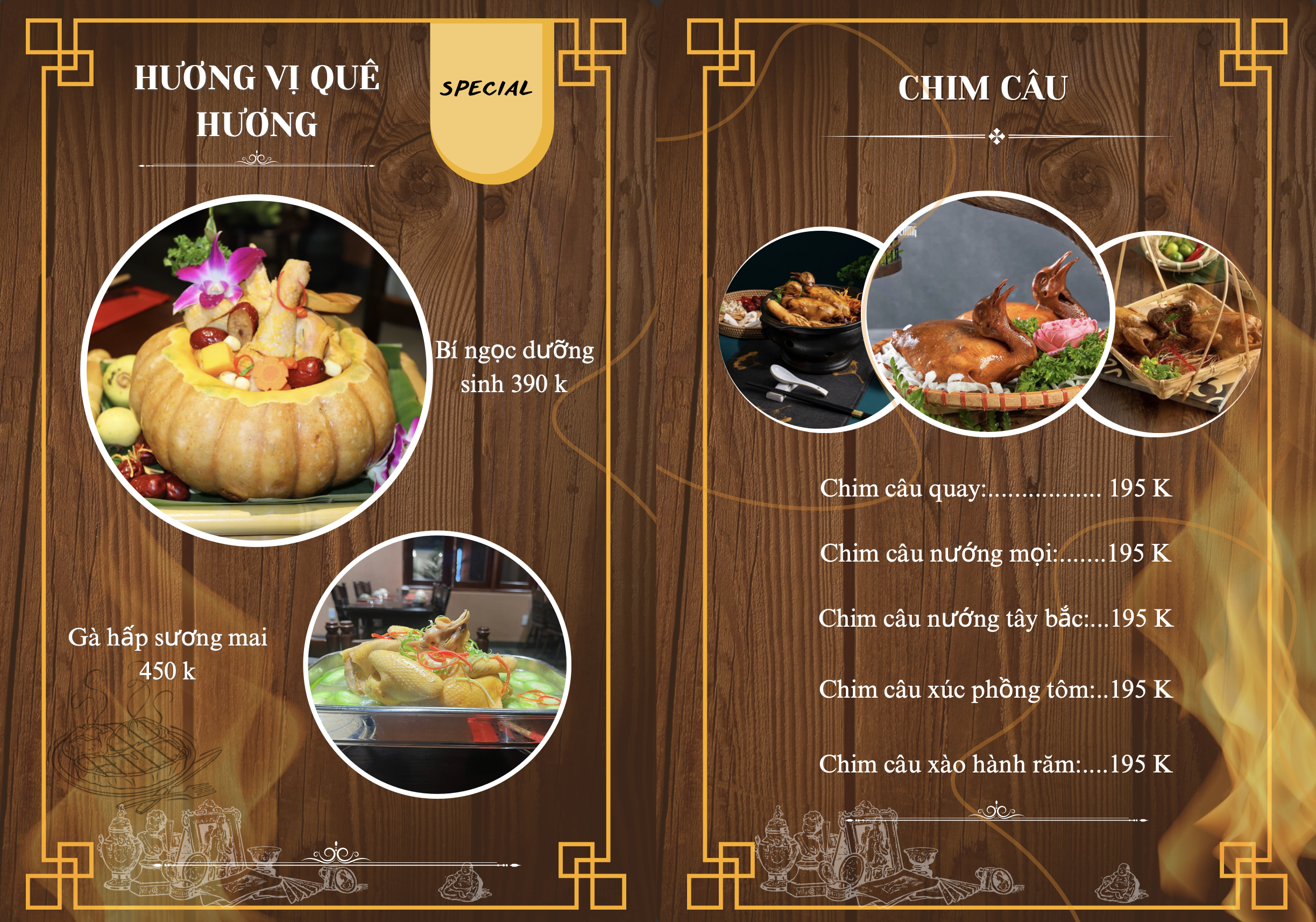 Menu Hương Bắc - Nguyễn Quốc Trị 5 