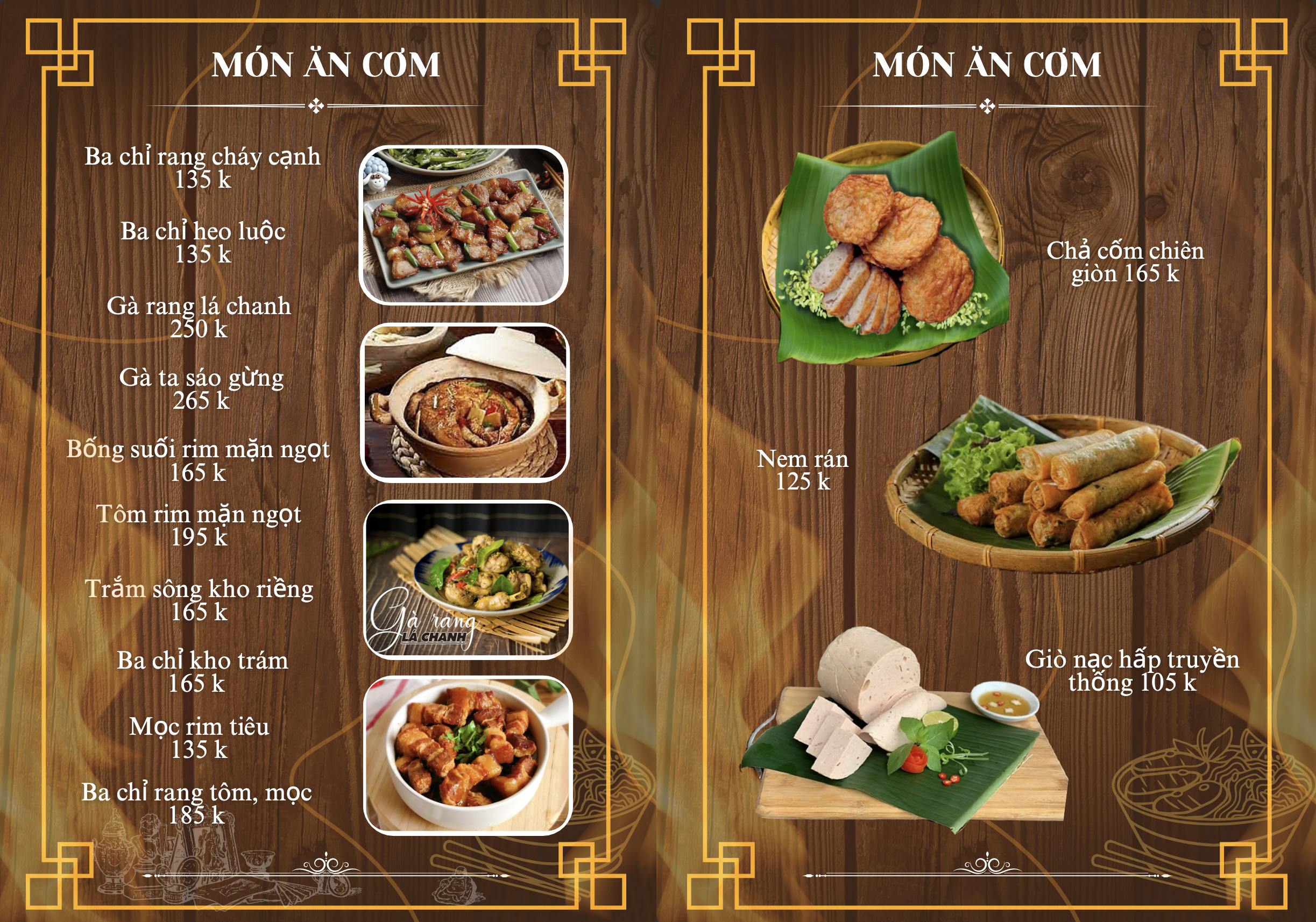 Menu Hương Bắc - Nguyễn Quốc Trị 8 