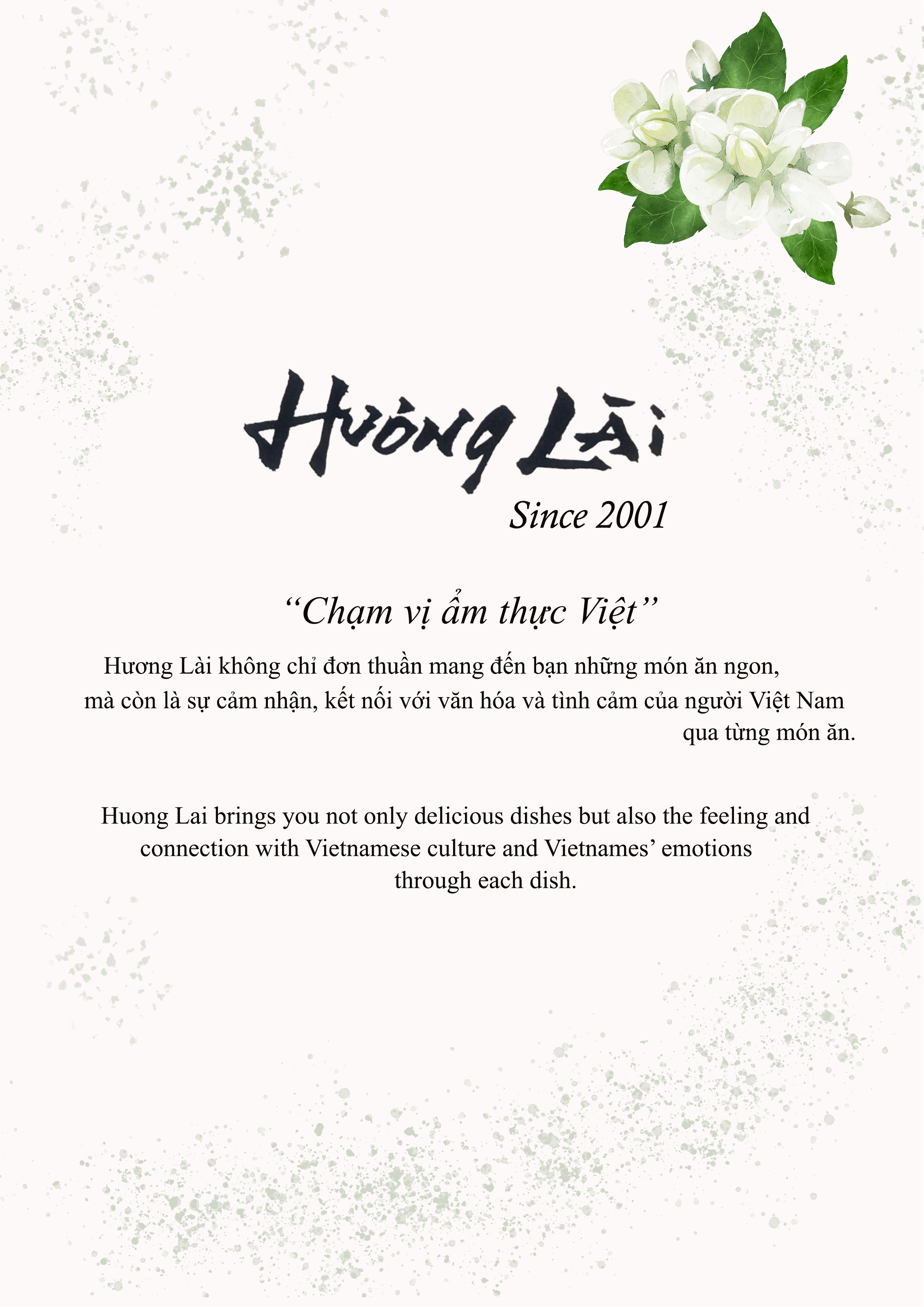 Menu Nhà hàng Hương Lài - Võ Văn Tần 1 