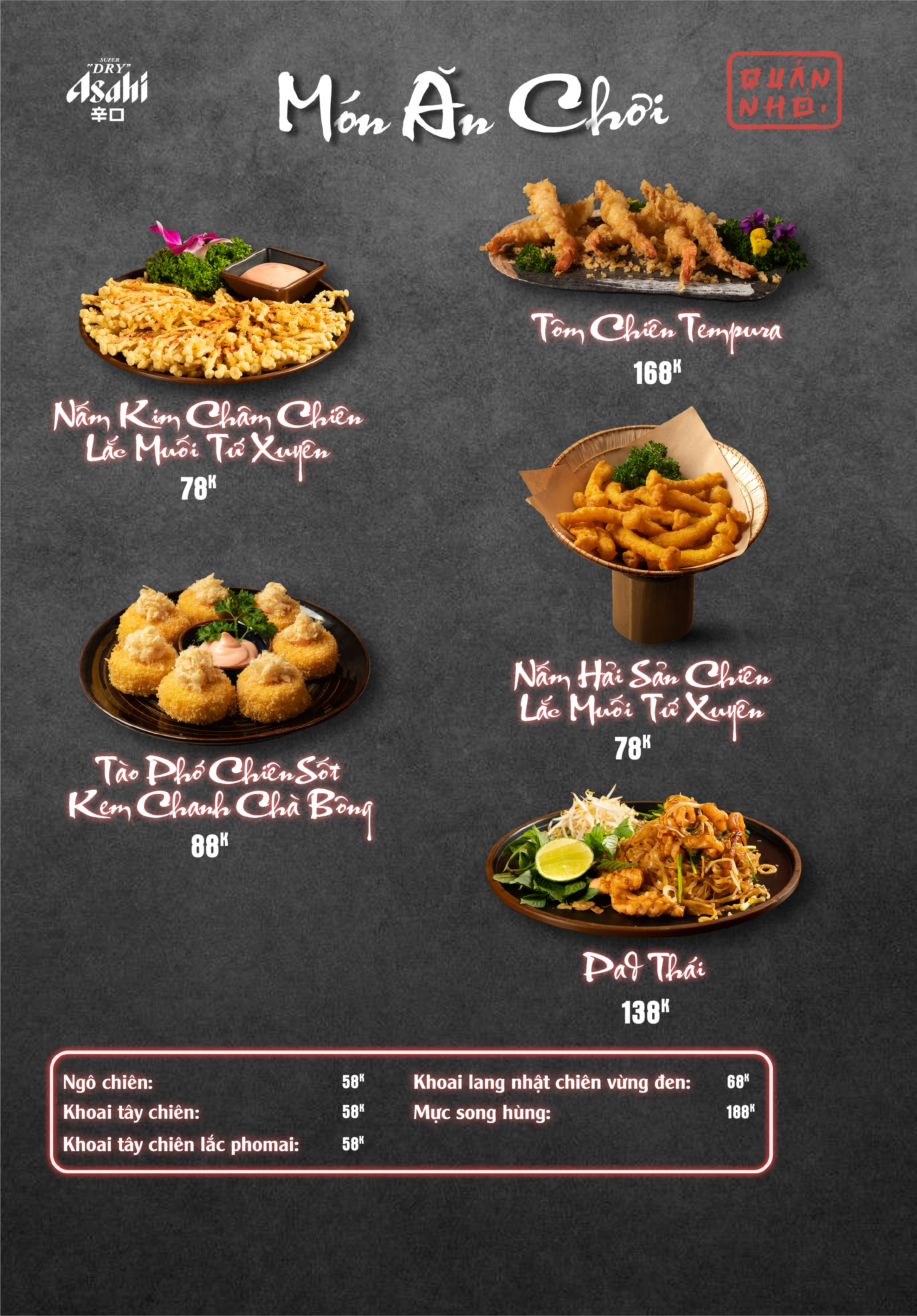 Menu Quán Nhỏ - Vĩnh Tuy 4