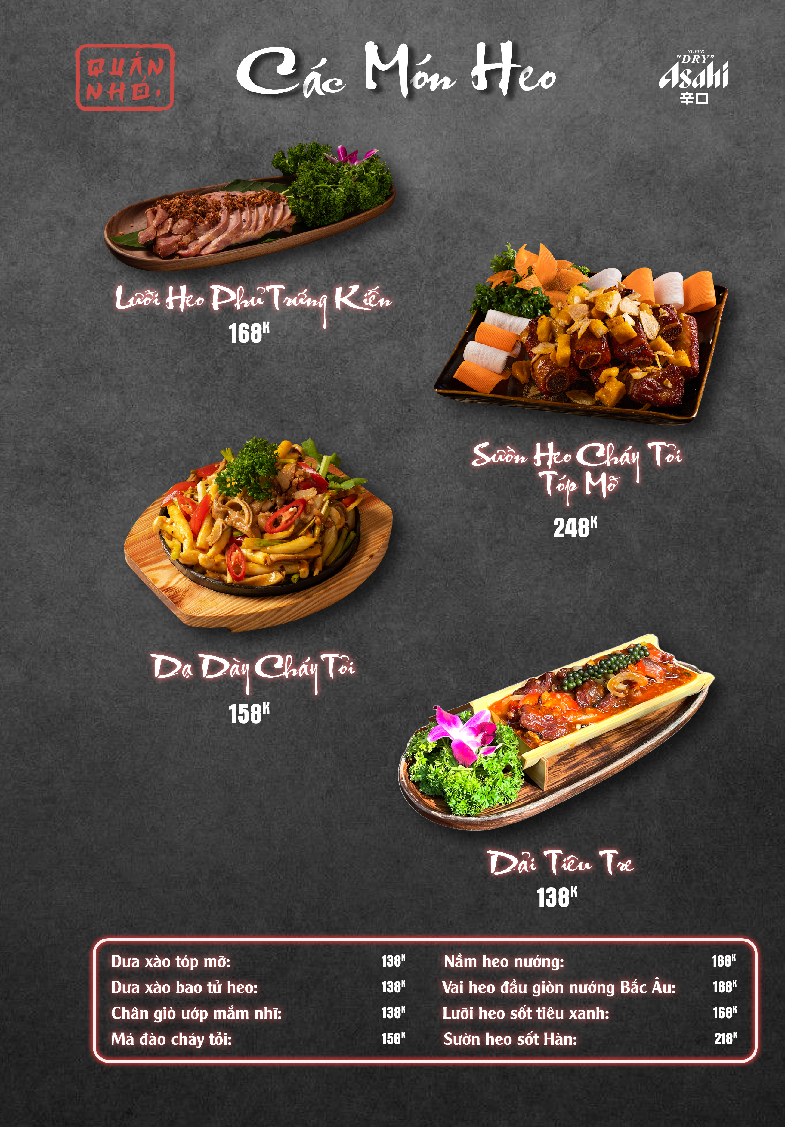 Menu Quán Nhỏ - Vĩnh Tuy 7