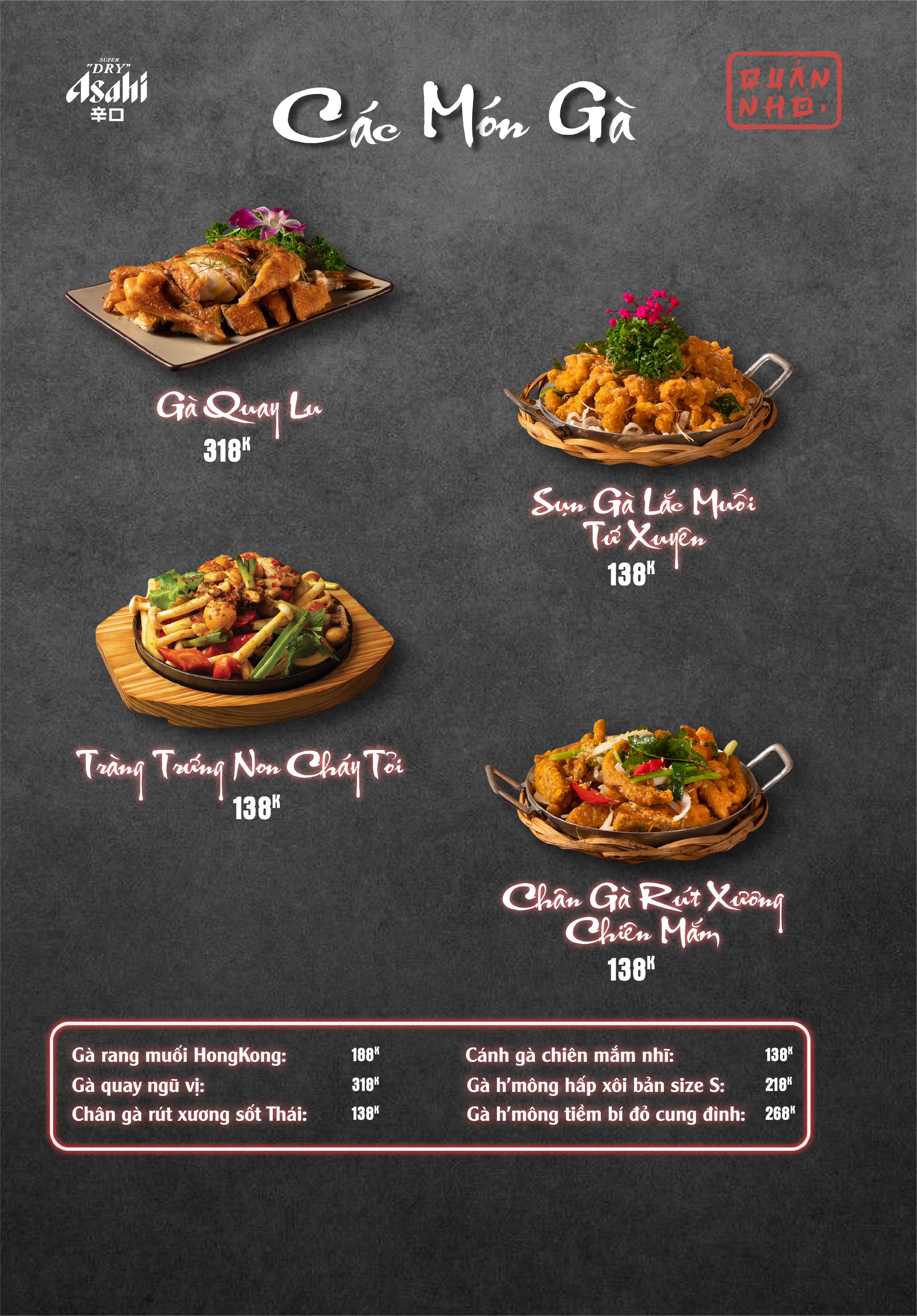 Menu Quán Nhỏ - Vĩnh Tuy 8