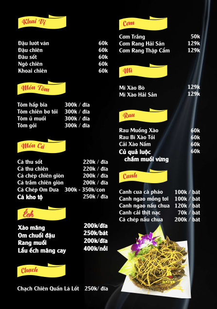 Menu Nhà hàng Thuyền Quán - Vinhomes Ocean Park 3 2