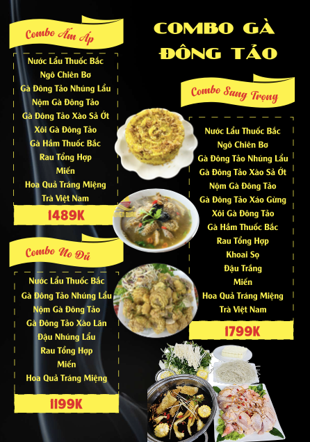 Menu Nhà hàng Thuyền Quán - Vinhomes Ocean Park 3 4