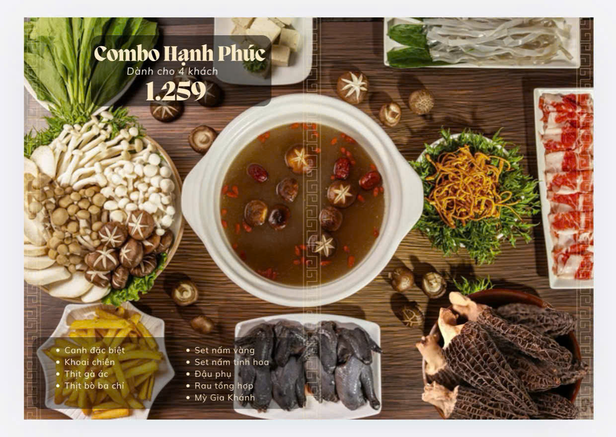 Menu Lẩu Nấm Gia Khánh - Ngoại Giao Đoàn 6