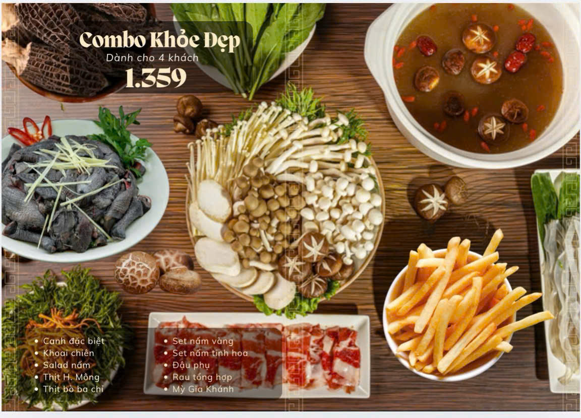 Menu Lẩu Nấm Gia Khánh - Ngoại Giao Đoàn 7