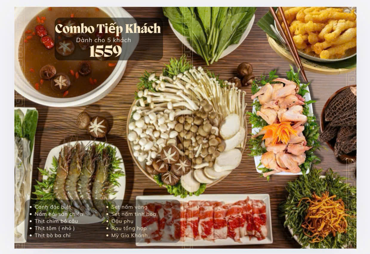 Menu Lẩu Nấm Gia Khánh - Ngoại Giao Đoàn 8