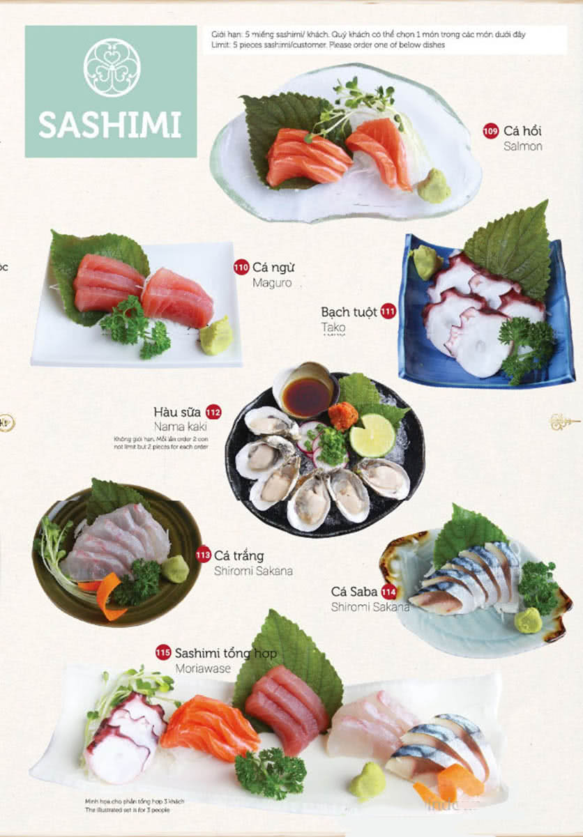 Menu Sushi Dining AOI 11 