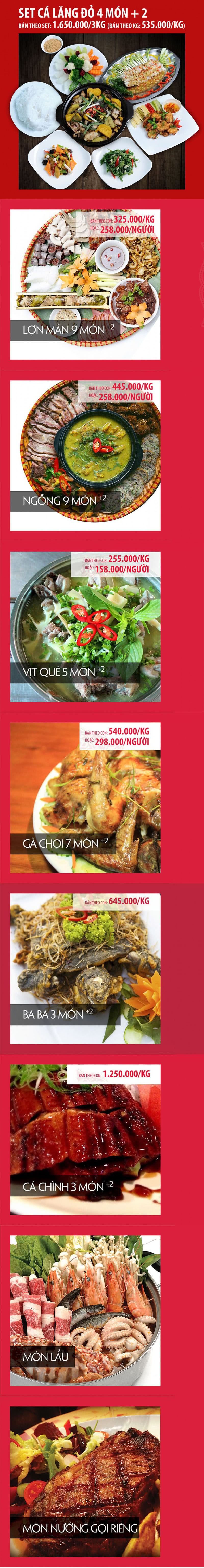Menu Ngọc Mai Đỏ 3 