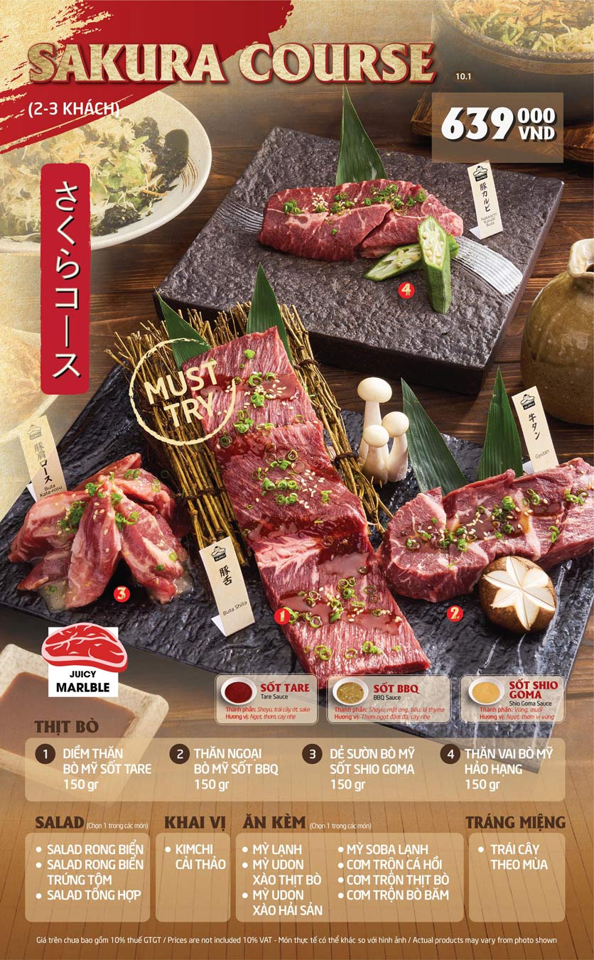 Menu Sumo Yakiniku - Mega Mall Thảo Điền 3