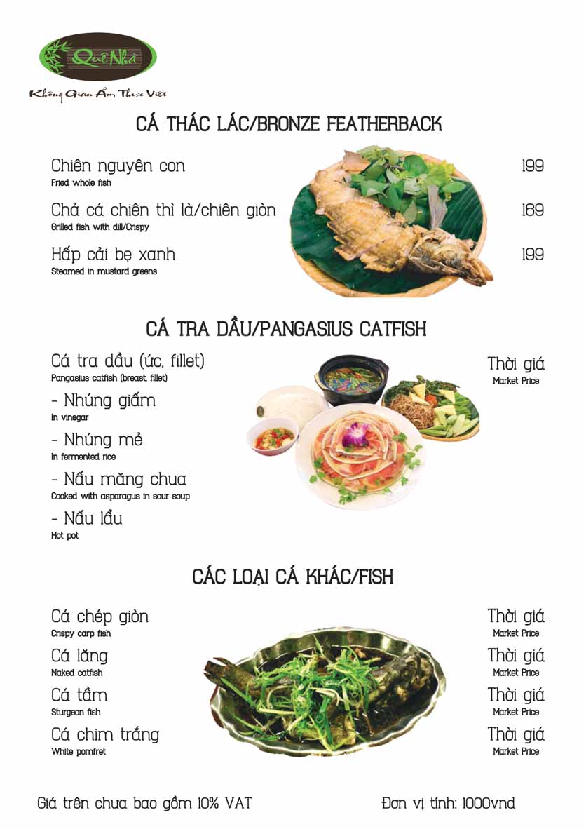 Menu Ẩm Thực Quê Nhà - Phạm Ngọc Thạch 11 