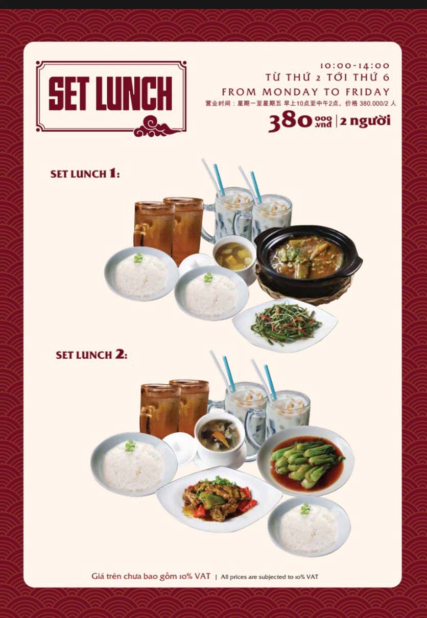 Menu Bách Restaurant – Phan Văn Trị 22 