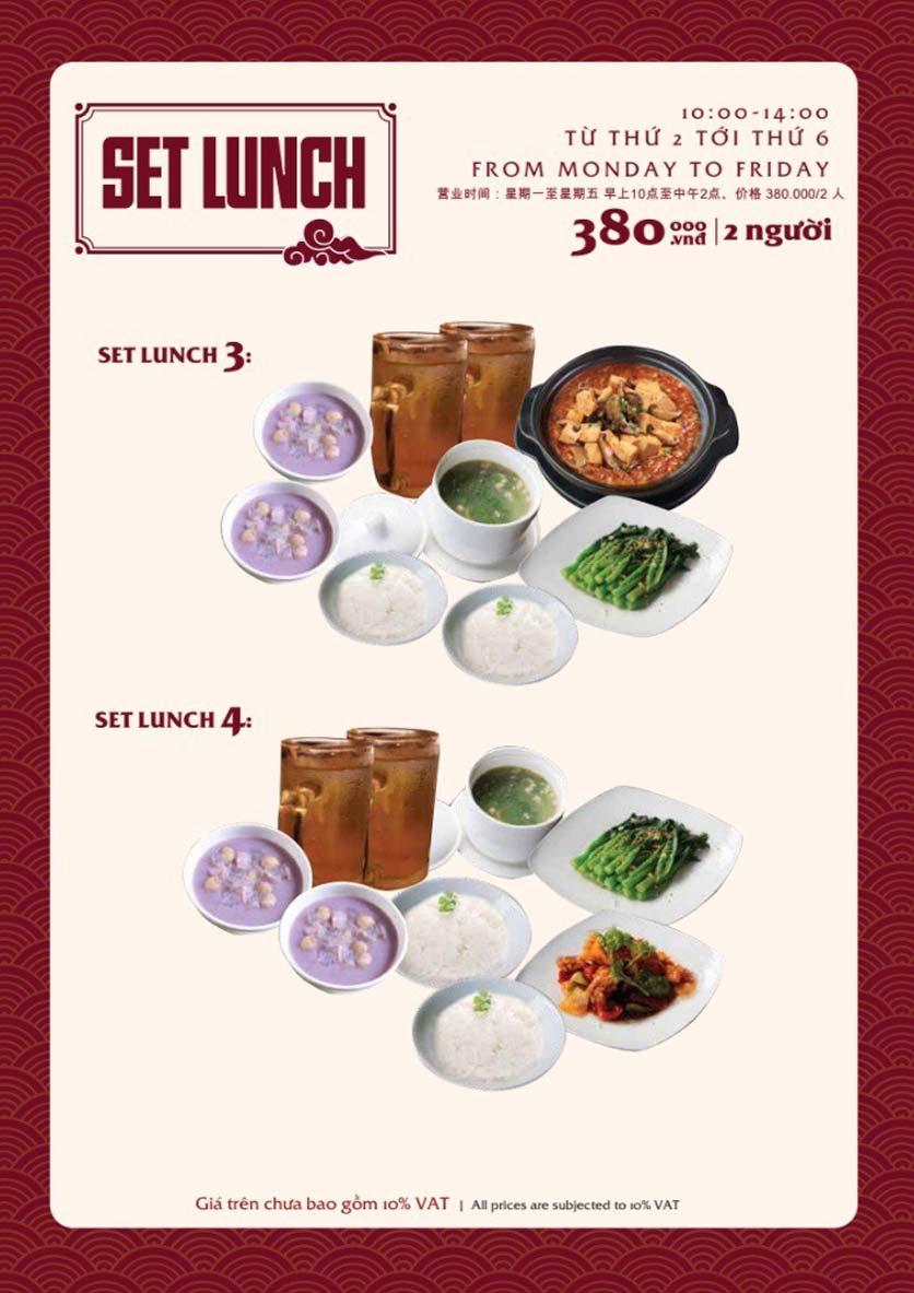 Menu Bách Restaurant – Phan Văn Trị 23 