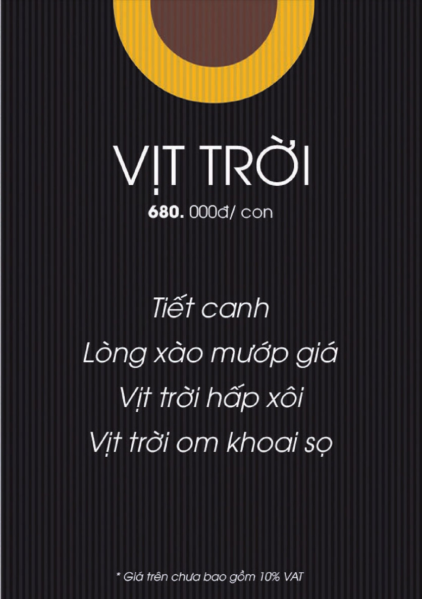 Menu Boong Restaurant – Nguyên Hồng 8