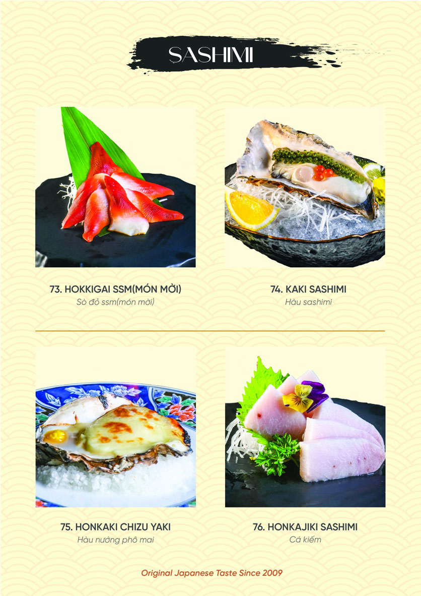 Suất Buffet T2-CN, Giá 650K - Tamaya Japanese Restaurant Hai Bà Trưng-19