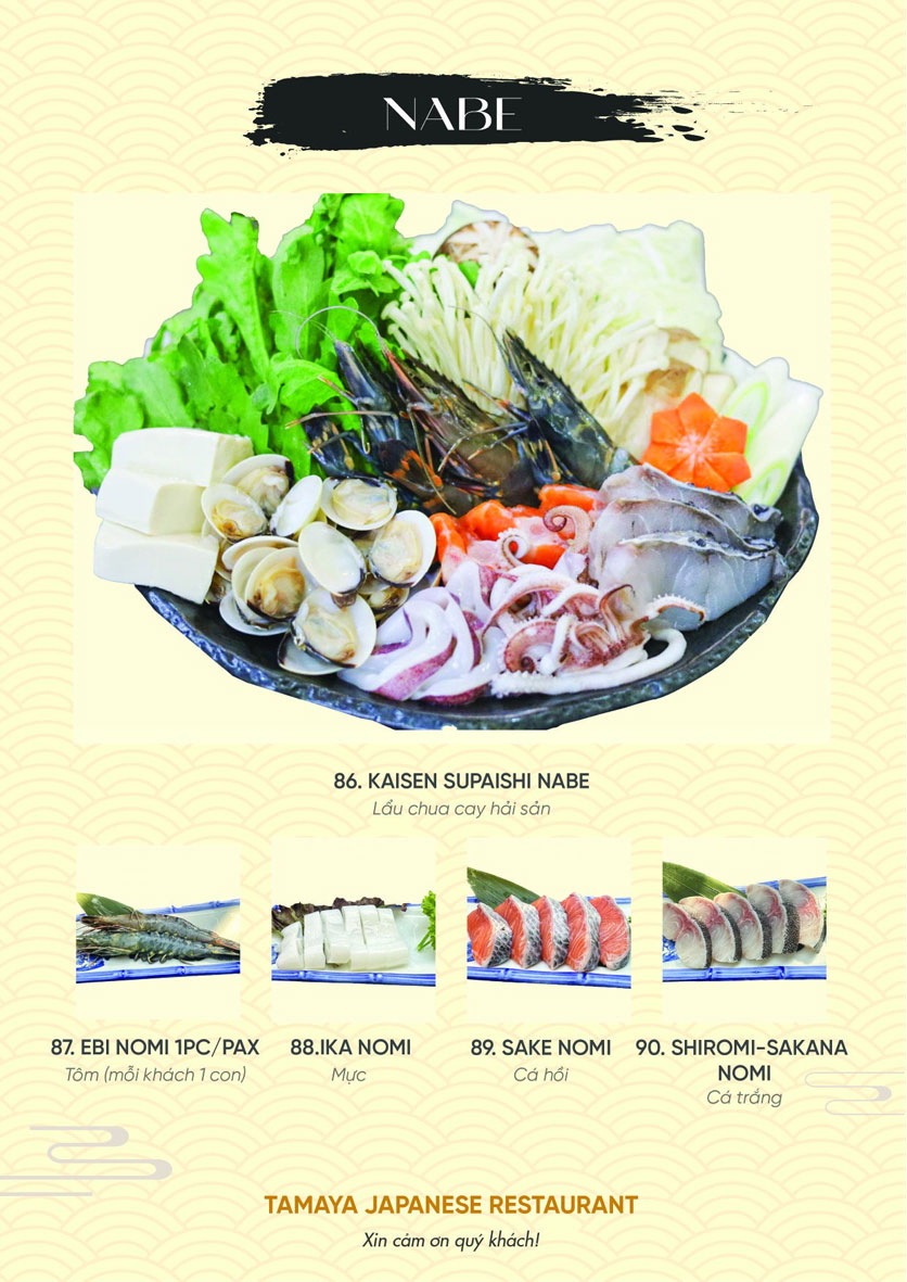Suất Buffet T2-CN, Giá 650K - Tamaya Japanese Restaurant Hai Bà Trưng-22