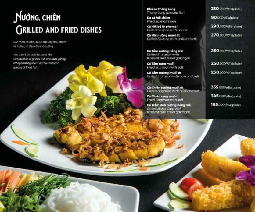 Menu Cá Cử – An Dương 3