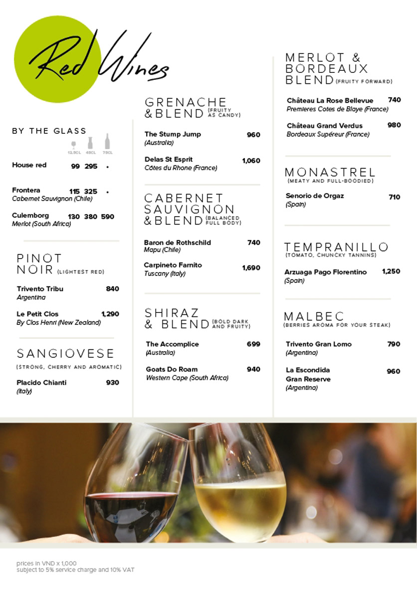 Menu Chanh Bistro Rooftop Saigon – Calmette 5
