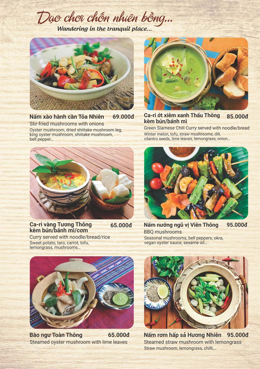 Menu Phương Mai Chay Quán - Võ Thị Sáu 4 
