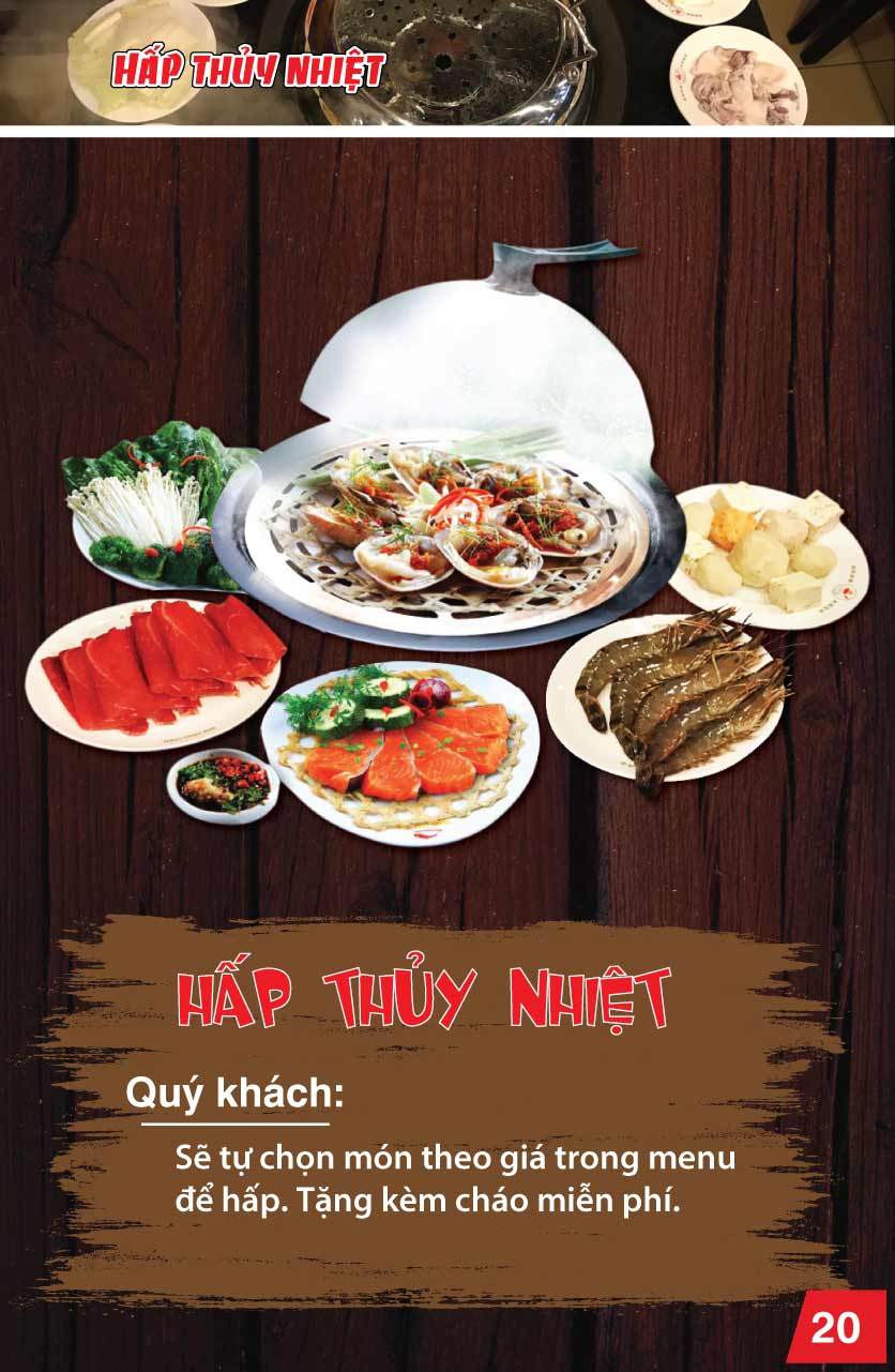 Menu Chen - Nguyễn Trãi 20 