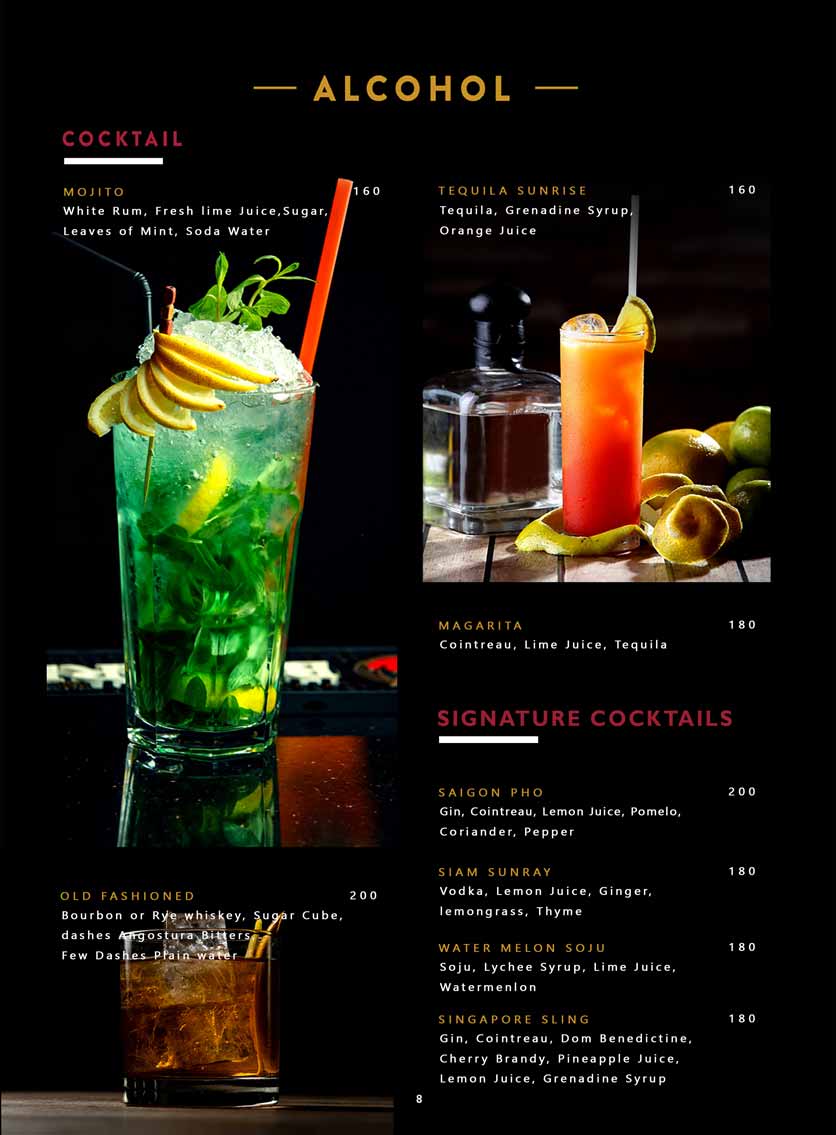 Menu Chic Restaurant - Bay Hotel 5