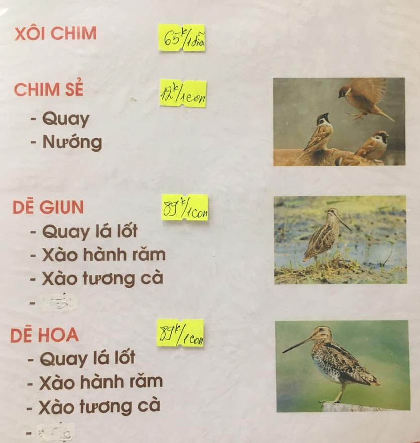 Menu Chim To Dần - Hà Nam Quán - Phạm Văn Đồng  1 