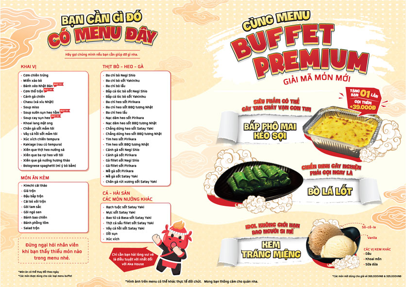 Menu Aka House – Sense City Phạm Văn Đồng  16 