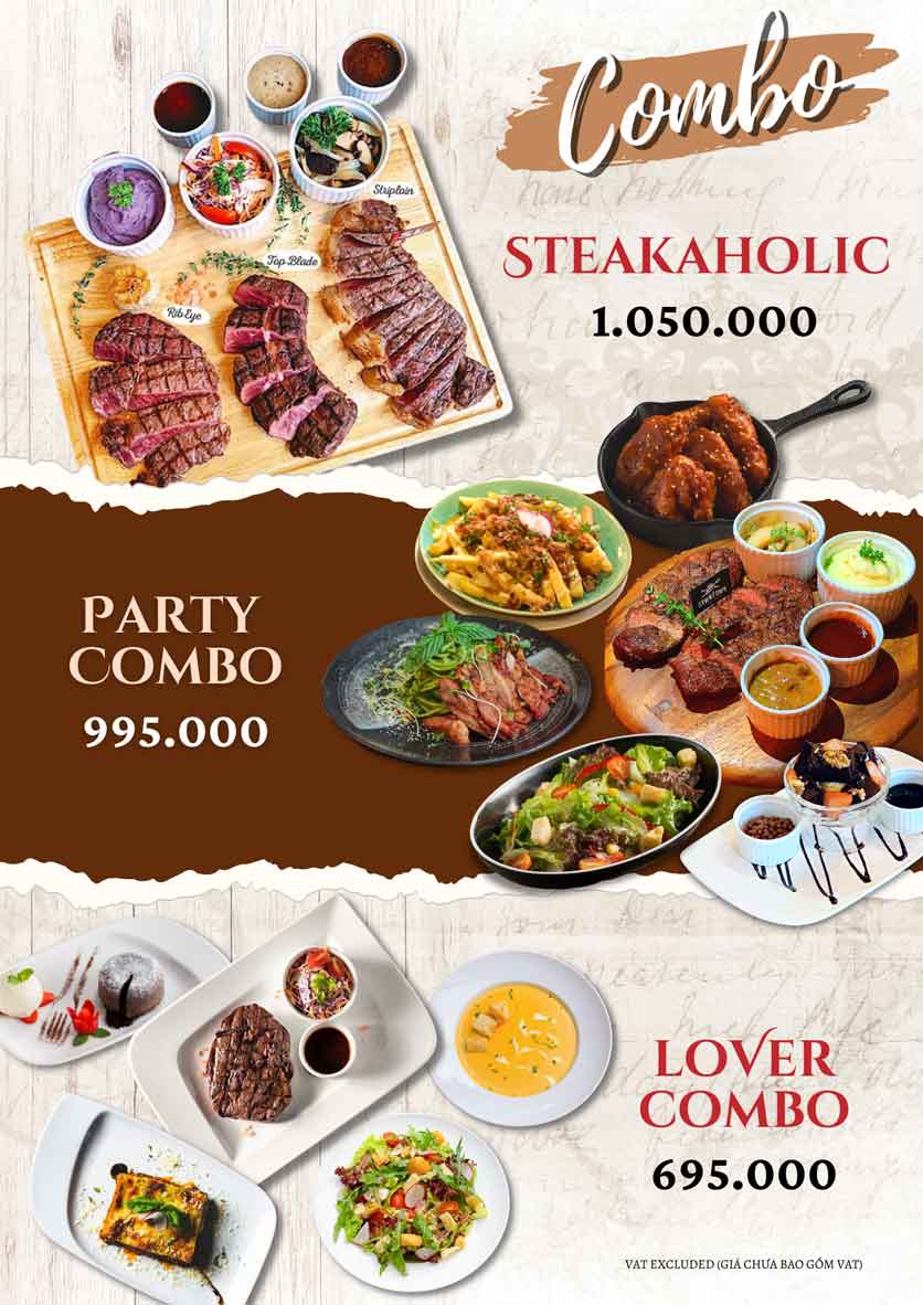 Menu Downtown Steakhouse - Hoa Mai 11 