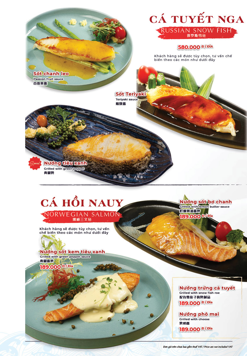 Menu Hải Sản Phố - Liễu Giai 13 