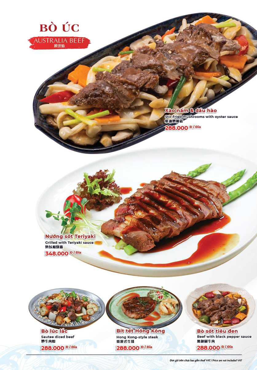 Menu Hải Sản Phố - Liễu Giai 15 