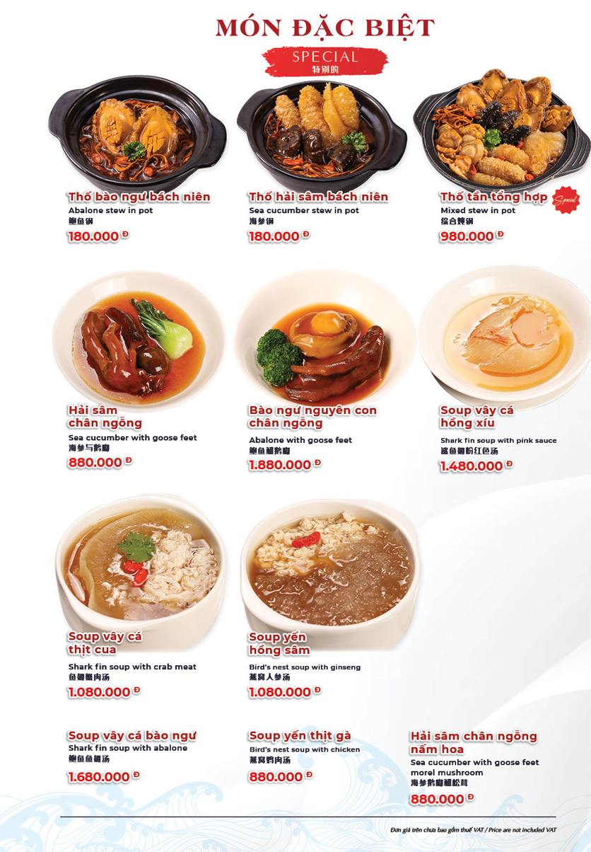 Menu Hải Sản Phố - Liễu Giai 27 