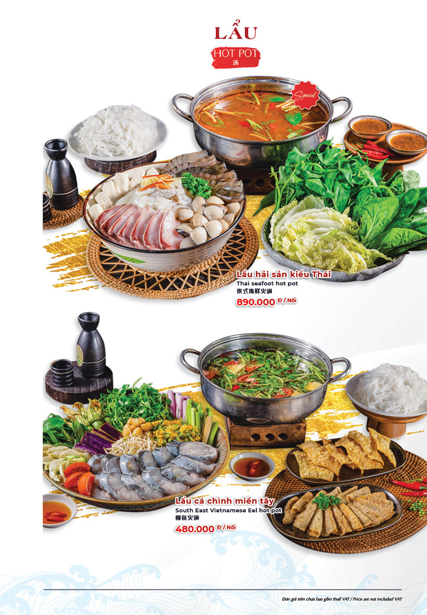 Menu Hải Sản Phố - Liễu Giai 33 