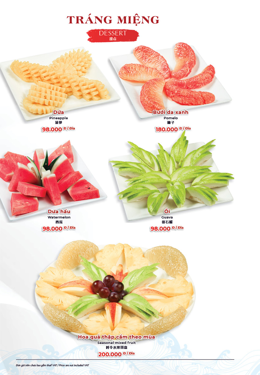 Menu Hải Sản Phố - Liễu Giai 34 