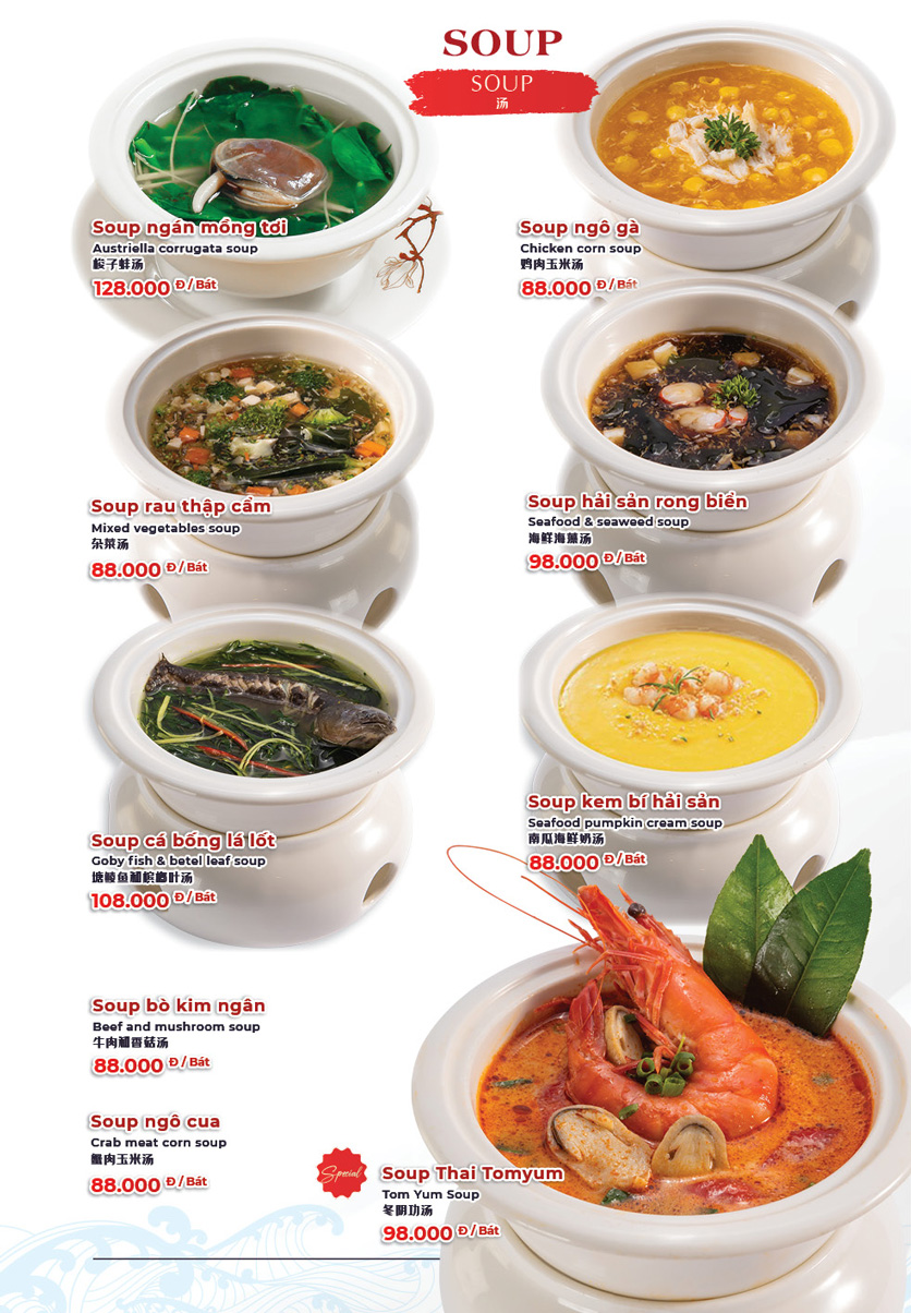 Menu Hải Sản Phố - Liễu Giai 39 