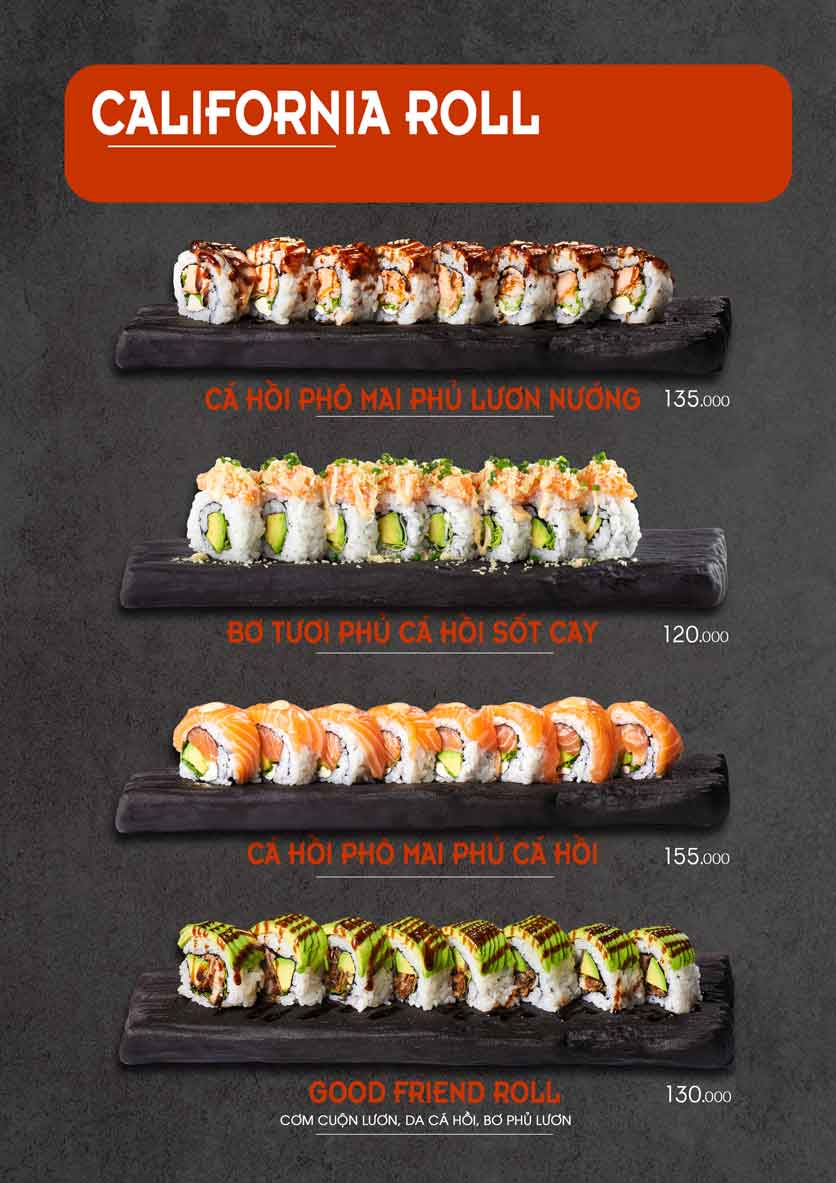 Menu Let’s Sushi - Trần Huy Liệu 18 