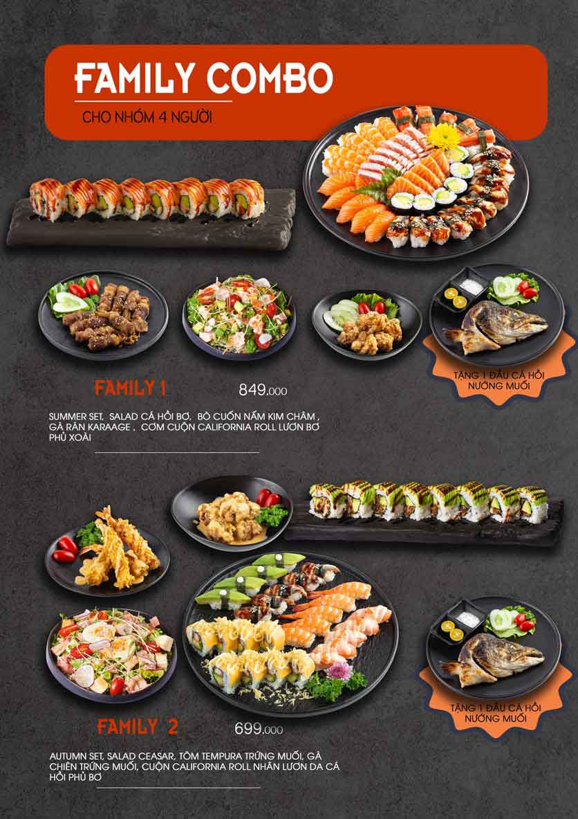 Menu Let’s Sushi - Trần Huy Liệu 9 